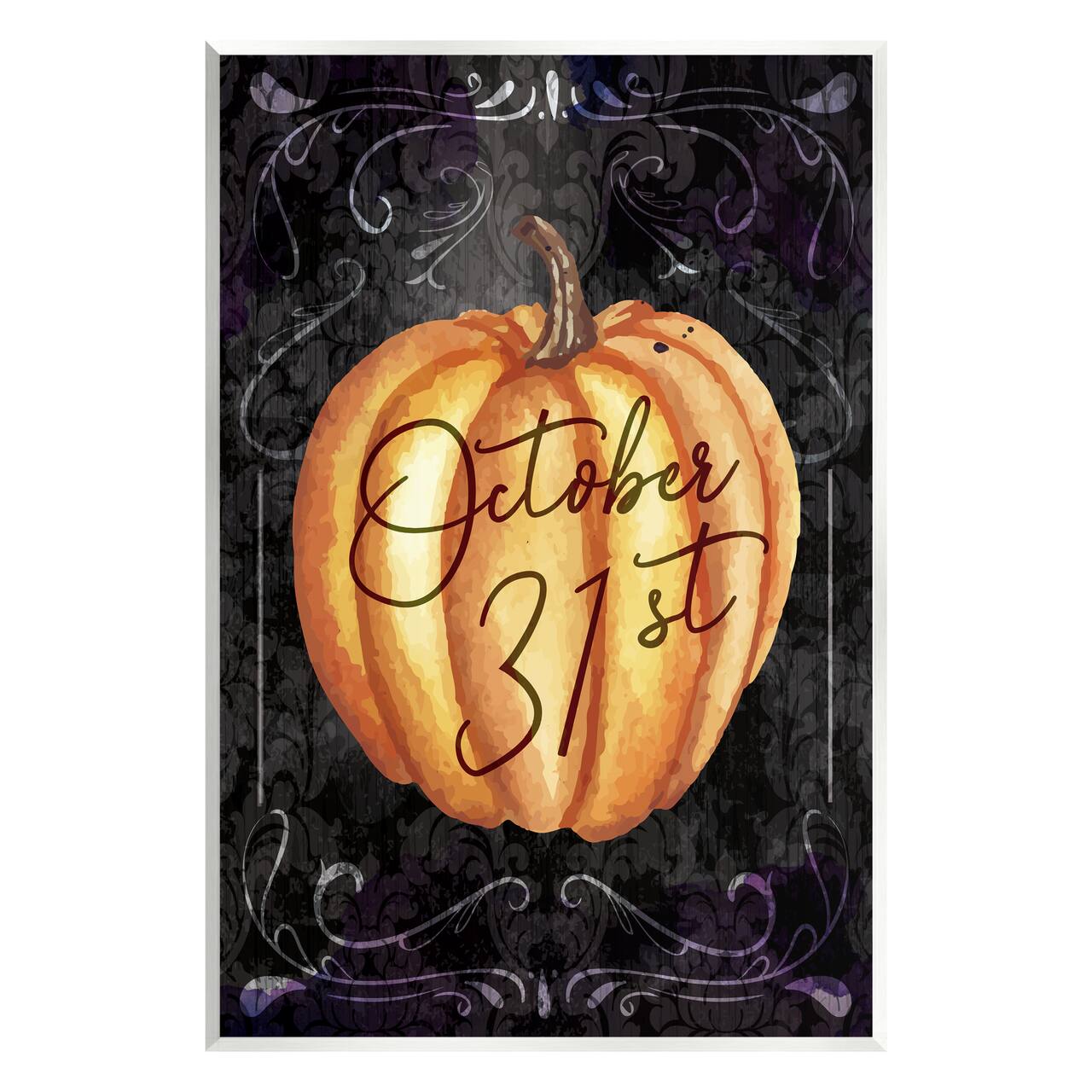 Stupell Industries October 31st Halloween Pumpkin Wall Plaque Art